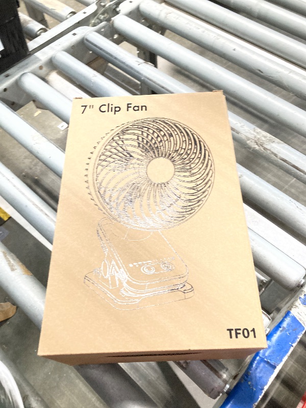 Photo 1 of 10000mAh Clip On Fan, 42H Run, Quiet & Auto Oscillating Table Fan, Rechargeable with 4 Powerful Speeds, Battery Operated Desk Fan with Sturdy Clamp for Camping Outdoor Travel RV Home Bedroom Office