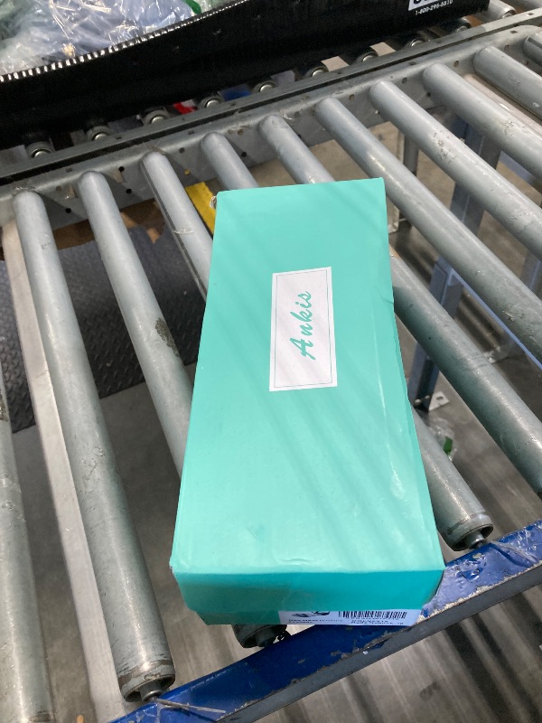 Photo 1 of ** MINOR DAMAGE AT FRONT OF SHOE ** Ankis Women Nude Black White Sandals for Women Low Heel 1 Inch Dressy Sandal Ankle Strap Open Toe Block Short Heeled Summer Classic Comfortable Graduation Holiday Party Casual Flat Shoes 2025, 10M