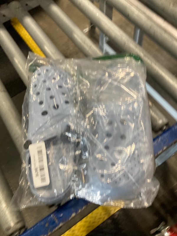 Photo 1 of **VERY USED**Women and Men Orthopedic Clogs Arch Support Garden Shoes Sandals Slippers with Plantar Fasciitis Feet Insoles,Light Blue/Camo,6-7 Women/4.5-5.5 Men