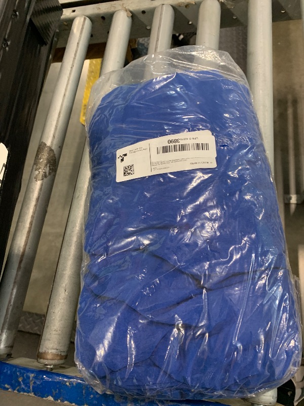 Photo 1 of Smiry Spandex Tablecloth, Elastic Fitted Stretch Tablecloth for 4FT Rectangle Tables, Waterproof Washable Table Cover Skirt for Outdoor, Wedding, Banquet & Parties (Blue, 48Lx30Wx30H Inch)