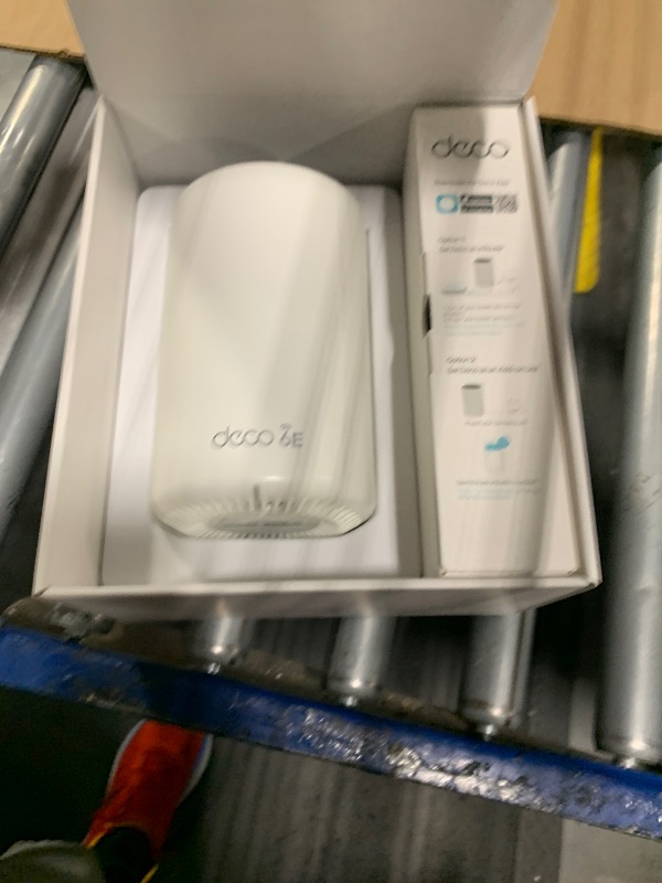 Photo 1 of TP-Link Deco XE75 AXE5400 Tri-Band WiFi 6E Mesh System - Covers up to 2900 Sq.Ft, Replaces WiFi Router and Extender, AI-Driven Mesh, New 6GHz Band, 1-Pack