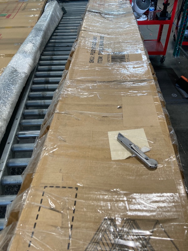 Photo 1 of ***MISSING HARDWARE***
ASKVDL Triple Bunk Bed for Kids, Twin Over Twin Over Twin Metal Three Bunk Bed with Ladder and Guardrail, Heavy Duty Bunkbeds, No Box Spring Needed, Black