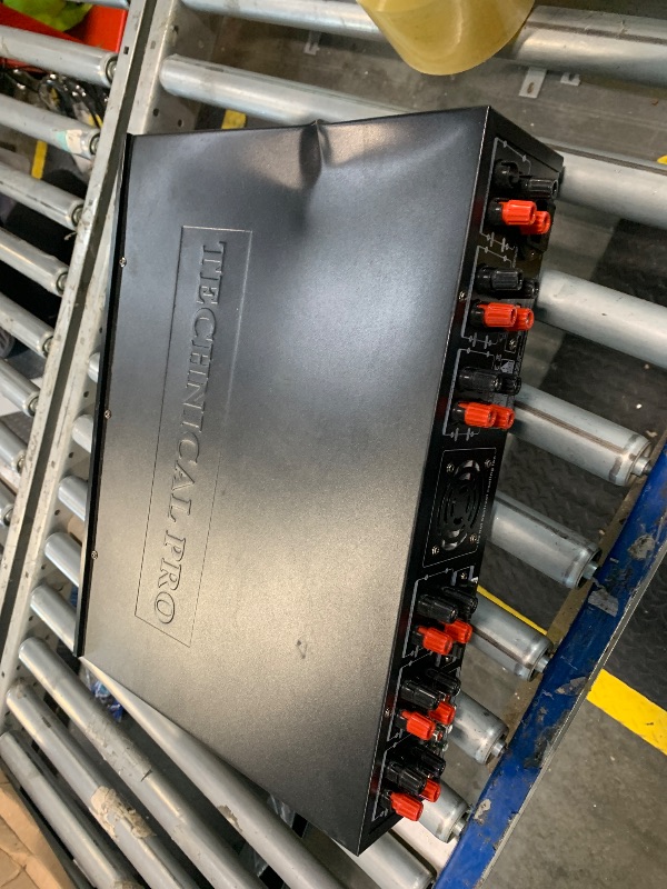 Photo 1 of   *** DENT *** Vaiyer Home Audio System Kit, 6-Channel 6000 Watts Bluetooth Amplifier with 5.25" 12 QTY of 175 W Each in-Wall in-Ceiling Speakers & 16 AWG 500 ft. Speaker Wire - Perfect for Home, Office, Restaurants