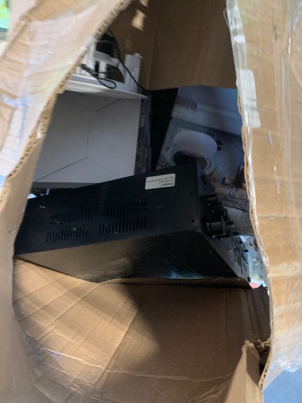 Photo 1 of   *** DENT *** Vaiyer Home Audio System Kit, 6-Channel 6000 Watts Bluetooth Amplifier with 5.25" 12 QTY of 175 W Each in-Wall in-Ceiling Speakers & 16 AWG 500 ft. Speaker Wire - Perfect for Home, Office, Restaurants