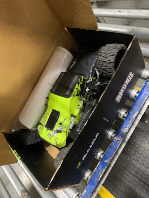 Photo 1 of *** FRONT RIGHT WHEEL OFF *** AMORIL 1/10 RTR Brushless Fast RC Cars for Adults,Max 50mph Hobby Electric Off-Road Monster Truck,Waterproof High Speed RC Car 4WD Remote Control Car with 3S Lipo,Green