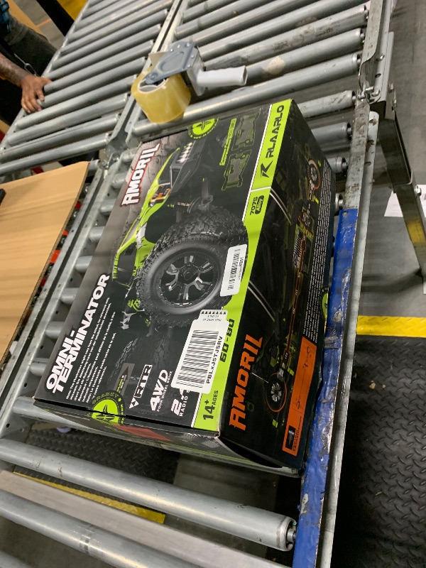 Photo 1 of *** FRONT RIGHT WHEEL OFF *** AMORIL 1/10 RTR Brushless Fast RC Cars for Adults,Max 50mph Hobby Electric Off-Road Monster Truck,Waterproof High Speed RC Car 4WD Remote Control Car with 3S Lipo,Green