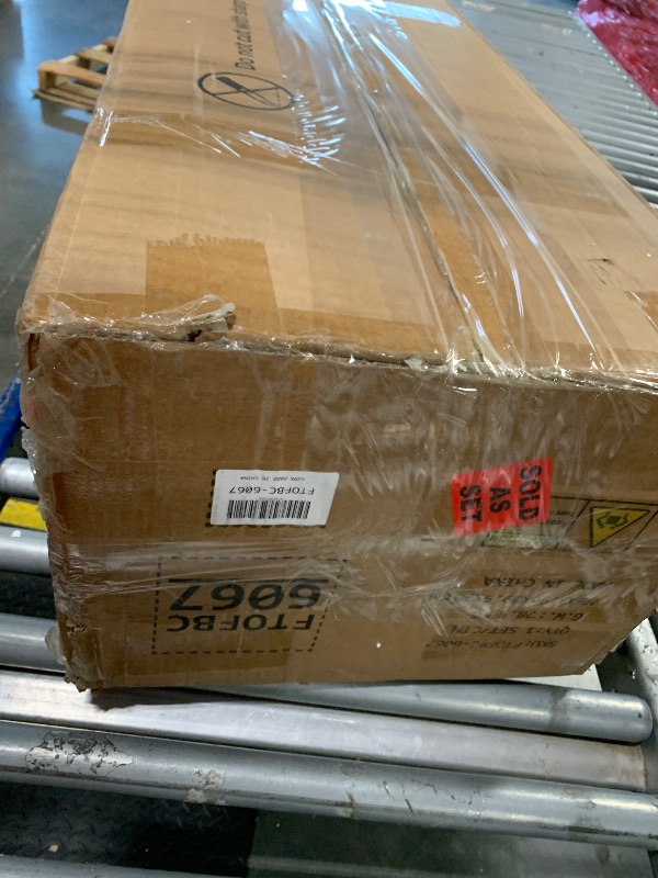 Photo 1 of *** SIMILAR IMAGE UNKNOWN MODEL INCOMPLETE SET***Yusong S Shaped Bookshelf, Modern Geometric Bookcase, 6-Tier Black Display Case Book Shelf