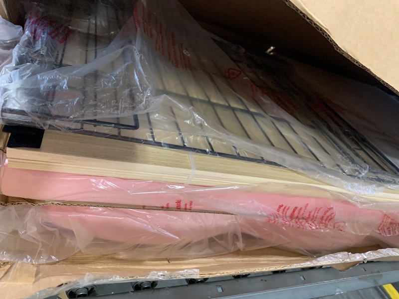 Photo 1 of *** UNKNOWN MISSING PARTS* Queen Upholstered LED Bed Frame with 2 Storage Drawers and Adjustable Chic Double Wavy Headboard, Velvet Princess Platform Bed with Charing Station, Solid Wood Slats Support,No Box Spring Needed, Pink