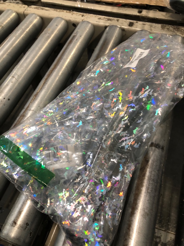 Photo 1 of ?50g/1.76oz Dolphin 10mm? Holographic Chunky Glitter, LightStone Sparkles Glitter, Bulk Glitter for Crafts Resin, Painting, Nail Art, Hair, Tumblers, Slime, Festival Decor, etc (Laser Silver)