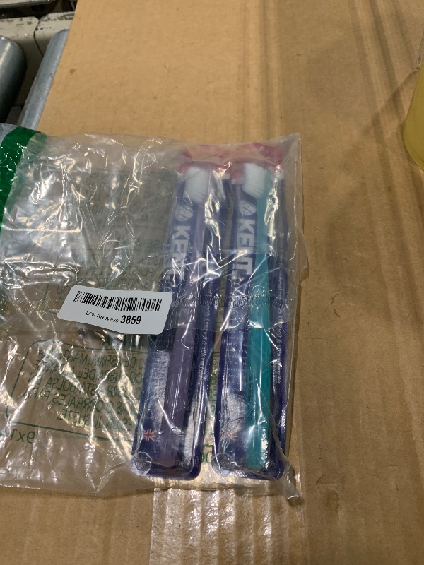 Photo 1 of [KENT] COMPACT Small Head Extra Soft Toothbrush for Sensitive Teeth, Gums for Adults & Teens with Braces - (Set of 2