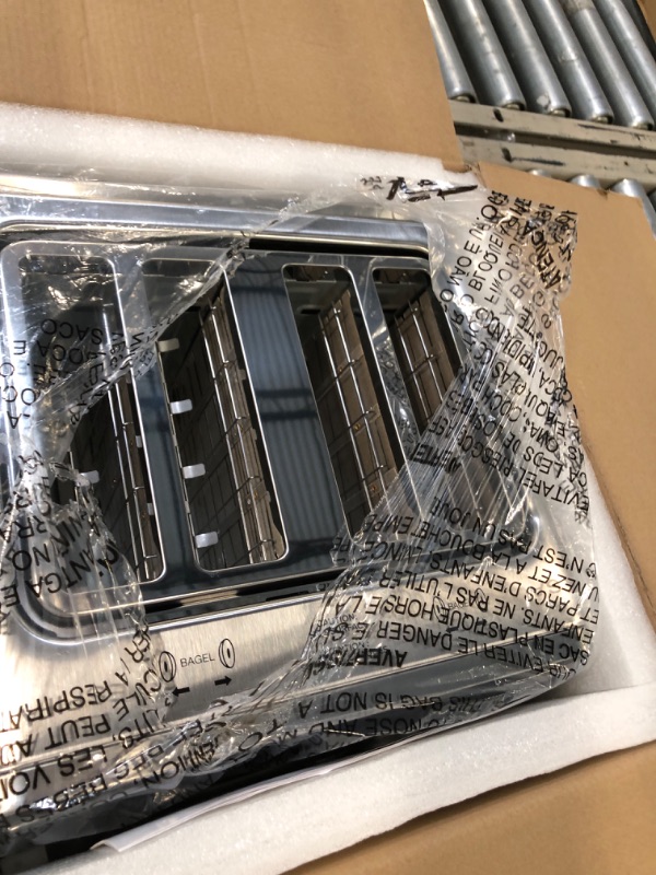 Photo 1 of 4 Slice Toaster– Dual Digital Smart TouchScreen & Independent Control Panel | Single-Slot Tech, Timer/Reheat/Defrost for Bagels, Bread | 1800W Stainless Steel, 6 Toast Types & Shade Settings