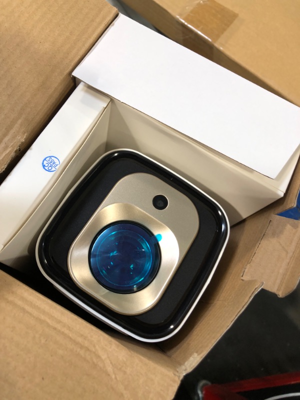 Photo 1 of ?Auto Focus&1080P?Magcubic Mini Smart Projector with 4K Support, Portable Projector with Wifi and Bluetooth, 5W Speaker, Built in Apps, Voice Control, Outdoor Movie Projector