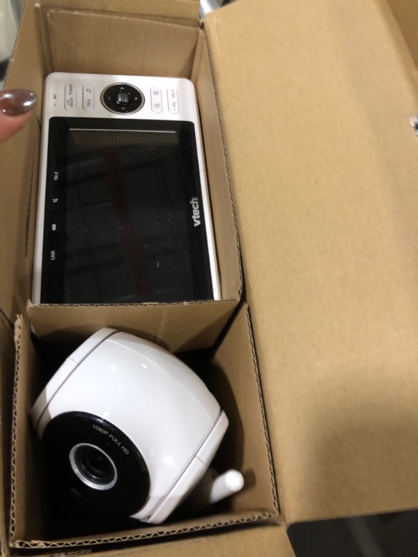 View 3 of VTech Upgraded Smart WiFi Baby Monitor, 1080p FHD Camera and 5" HD IPS Display, Free App with Motion Video, Sound/Motion Detection and Notifications, Fully Remote Pan-Tilt-Zoom: VM901
