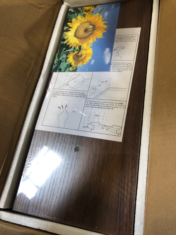 Photo 1 of Fun Memories Floating Shelves - 16 Inch Wall Shelf for Decor & Storage - Wall Mounted Display Shelving with Invisible Heavy-Duty Metal Bracket 2Pack, Walnut