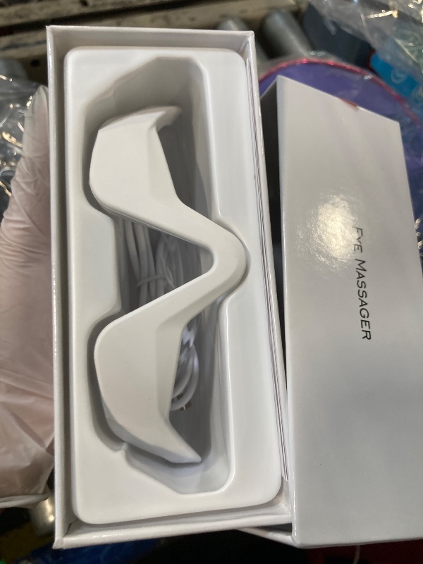Photo 1 of Under Eye Red Light Therapy, 4 Modes Red Light Under Eye Therapy Glasses Microcurrent Eye Massager, Red Light Therapy for Eyes Bags Dark Circles Puffiness Wrinkles Fine Lines, Relieving Eye Fatigue