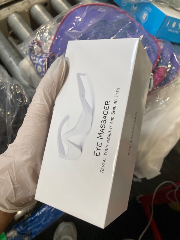 Photo 1 of Under Eye Red Light Therapy, 4 Modes Red Light Under Eye Therapy Glasses Microcurrent Eye Massager, Red Light Therapy for Eyes Bags Dark Circles Puffiness Wrinkles Fine Lines, Relieving Eye Fatigue