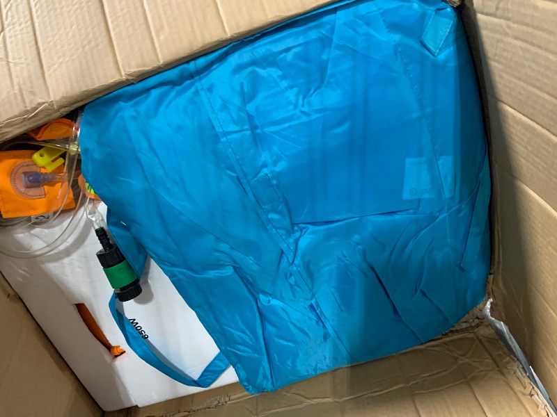 Photo 1 of ** VERY USED / MISSING PARTS ** Umbalir 14.2x12.8FT Inflatable Water Park, Giant Slide Bounce House With 2 Long Slides, Thrilling Climbs, Trampoline and Big Splash Pool - 650W Air Blower Included