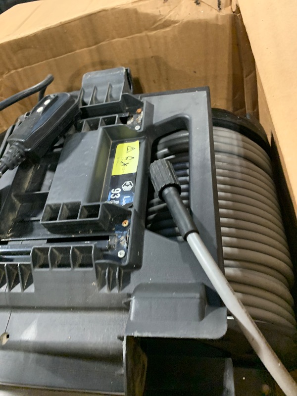 Photo 1 of ** VERY USED / MISSING PARTS ** Giraffe Tools Grandfalls Pressure Washer PRO, 2500PSI 1.6GPM, Electric Power Washer with 100FT Retractable Hoses for Cars, Fences, Patios, Dark Silver