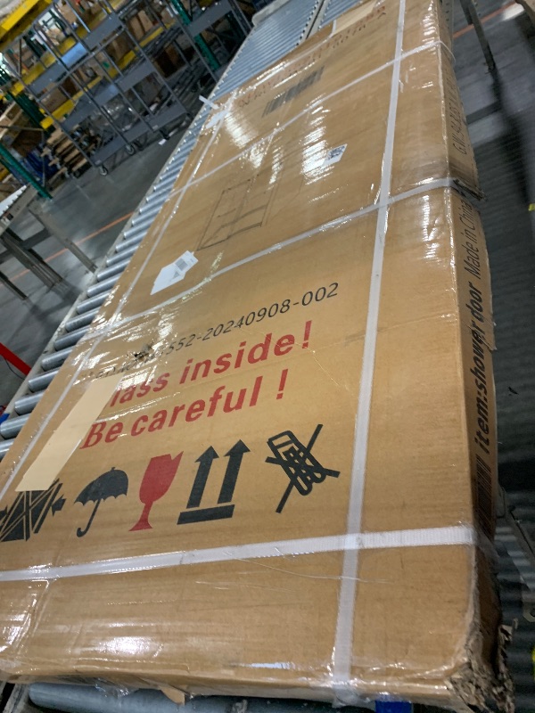 Photo 1 of *** 1 PIECE*** LINKHOO 56-60" W x 76" H Frameless Double Sliding Shower Door, Modern Bathroom Shower Glass Doors with 3/8" (10mm) Clear SGCC Tempered Glass and Stainless Steel Handle, Easy to Install, Chrome