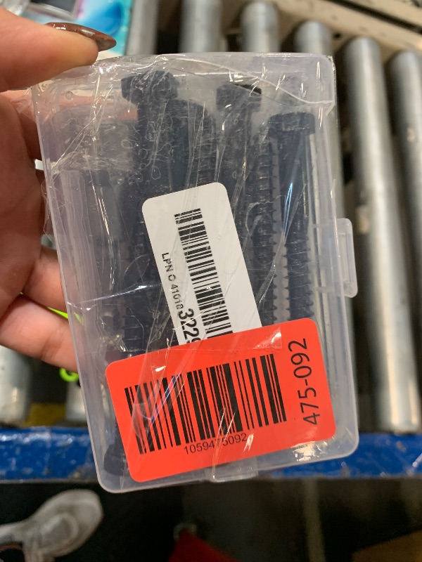 Photo 1 of (8-Set) 3/8 x 4 Lag Bolts for Wood, Stainless Steel Heavy Duty Hex Head Lag Screws, Commercial/Industrial Grade 3/8 Bolts, Mounting Screws Bolts Kit, Black Oxided by Marysino