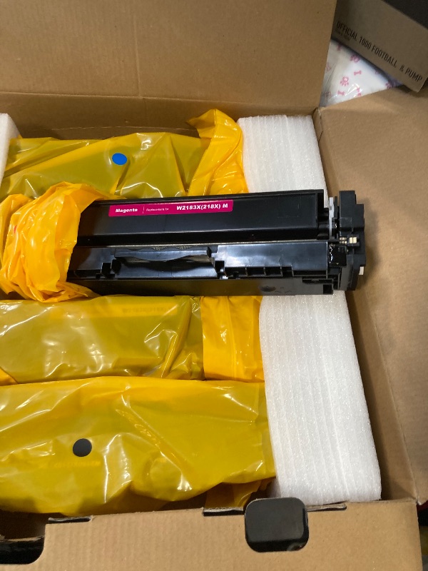 Photo 3 of 218X Toner Cartridges 4 Pack High Yield (with Chip) Compatible Replacement for HP 218X 218A for Color Laserjet Pro 3201dw MFP 3301fdw 3301cdw 3301sdw Printer Ink W2180X W2180A (BCMY, 4-Pack)