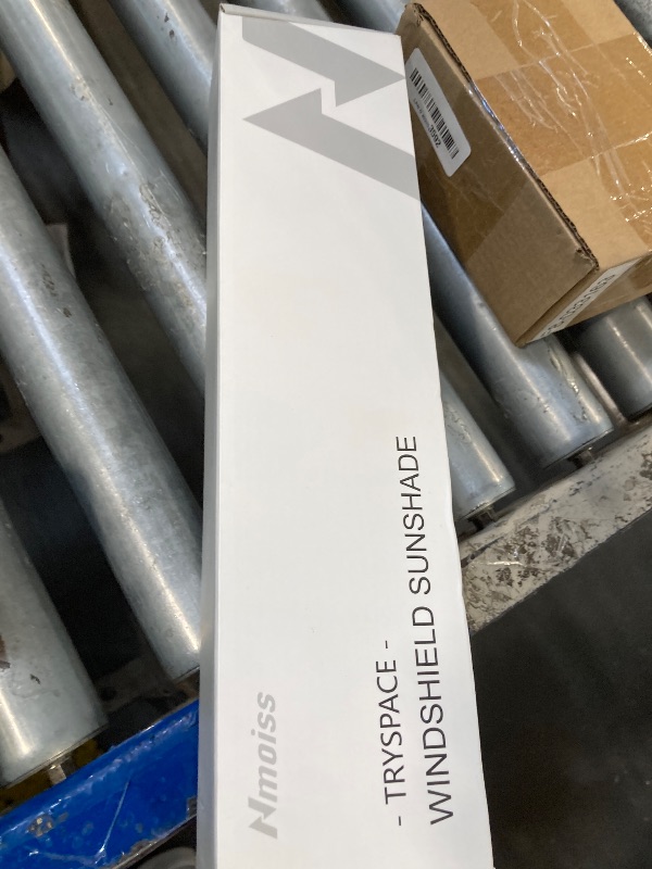 Photo 1 of [2025 Upgrade] Nmoiss Windshield Sun Shade Umbrella - [Vinyl Coating Heat Shield] Protect Car from Sun Rays & Heat Damage Keep Cool and Protect Interior, Spring Structure Edge Medium 56" L x 31" W