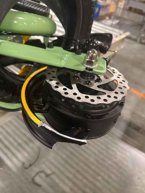 Photo 1 of *****DAMAGED SCOOTER RIM**** Urbanmax Upgraded Electric Scooter for Adults with Seat C1Pro, 19MPH & 25 Miles Range, 12" Pneumatic Tires, Dual Shock Absorbers, Dual Brakes, Removable Basket, UL2272 Certified – Green
