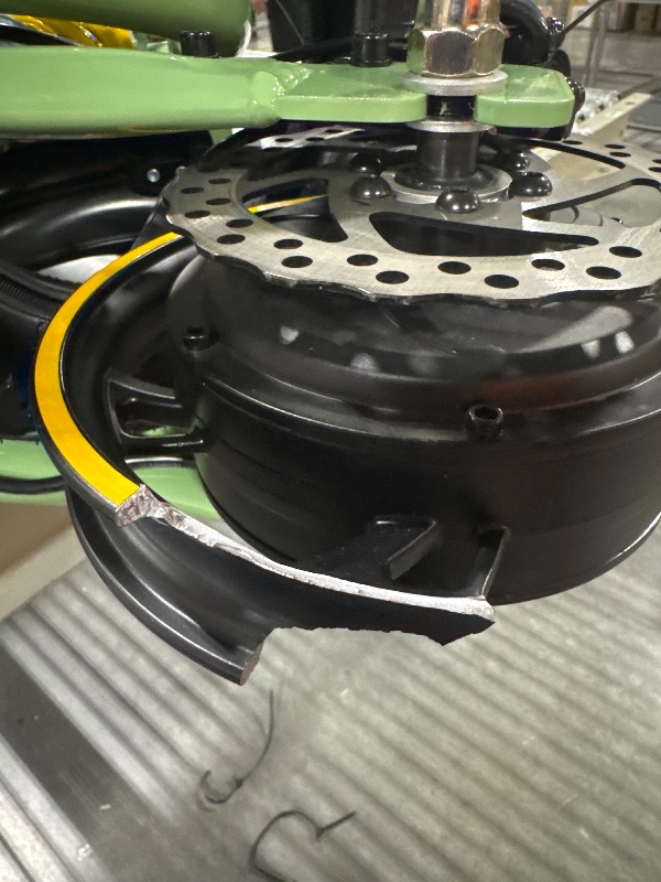 Photo 1 of *****DAMAGED SCOOTER RIM**** Urbanmax Upgraded Electric Scooter for Adults with Seat C1Pro, 19MPH & 25 Miles Range, 12" Pneumatic Tires, Dual Shock Absorbers, Dual Brakes, Removable Basket, UL2272 Certified – Green