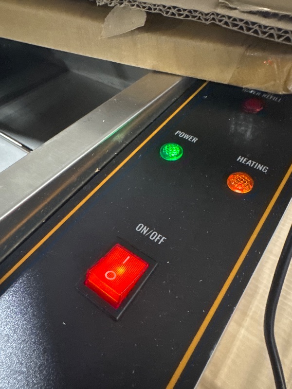 Photo 1 of *****IT WORKS WELL****** VEVOR 6-Pan Commercial Food Warmer, 6 x 8QT Electric Steam Table with Glass Cover, 1500W Countertop Stainless Steel Buffet Bain Marie 86-185°F Temp Control for Catering, Restaurants, Silver