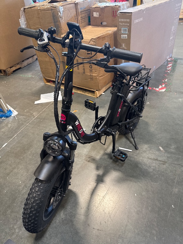 Photo 1 of *******it doesn't have the battery*********** Windone S14 Electric Bike for Adults, Dual Shock Absorbers Ebike, Max 19MPH Speed & 28 Miles Range (PAS), 500W Peak Motor and Lightweight & Portable, 14" Foldable E Bike for Adults and Teens