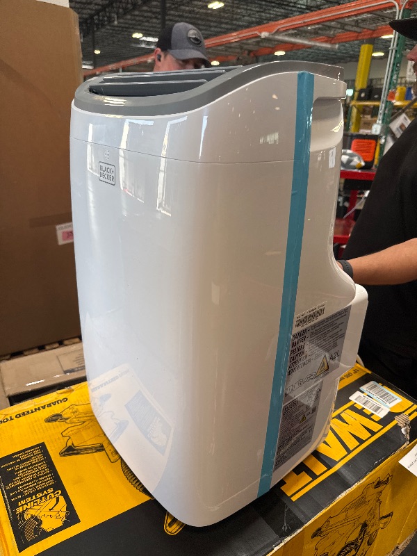 Photo 1 of *****IT WORKS WELL***** BLACK+DECKER Portable Air Conditioner, 9,000 BTU (5,300 BTU SACC) for Rooms up to 400 Sq. Ft., Portable AC with Follow Me Remote Control and Window Kit, BPACT08WT, White