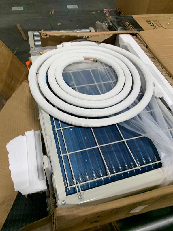 Photo 1 of ** ONLY HALF OF THE SET** GarveeHome 12000 BTU Mini Split Air Conditioner Heat Pump System, Wifi Enabled 20 SEER2 208V- 230V Ductless AC Cool Up to 750 Sq. Ft, Compatible with Alexa, Complete Installation Kit, White