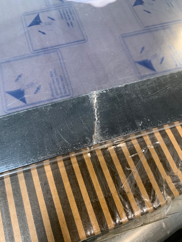 Photo 1 of **MINOR CRACK** Americanflat 36x36 Picture Frame with Polished Plexiglass - Epic Collection - Square Picture Frame with Engineered Wood - Wide Photo Frames for Wall display - Black