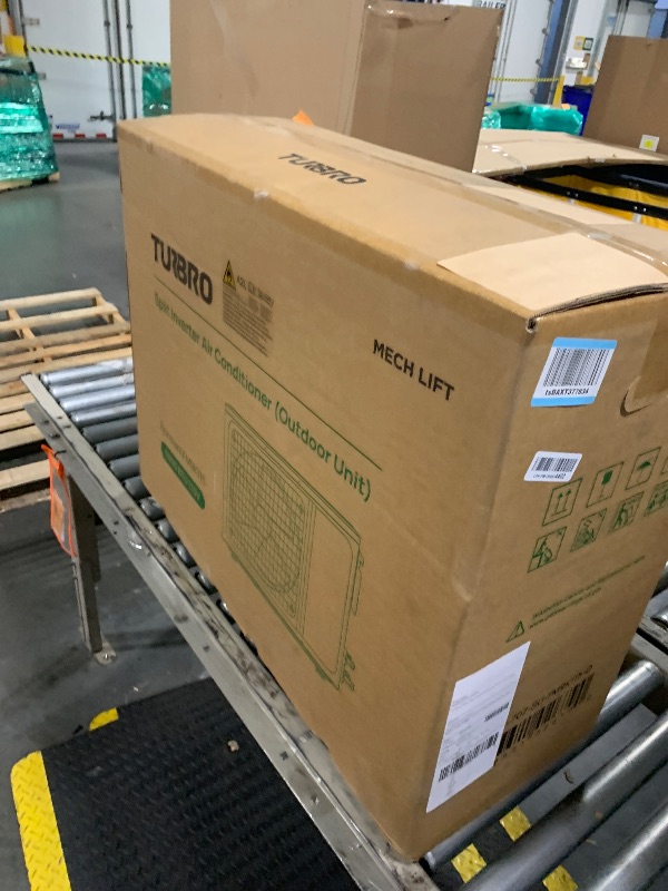 Photo 1 of ** MISSING BOX 2/2** TURBRO 9,000 BTU Ductless Mini Split AC with Heat Pump, Inverter Compressor, 19 SEER2, 115V, R32 Refrigerant, Pre-charged Evaporator, WiFi-Enabled, Works with App, AHRI Certified, Finnmark Series