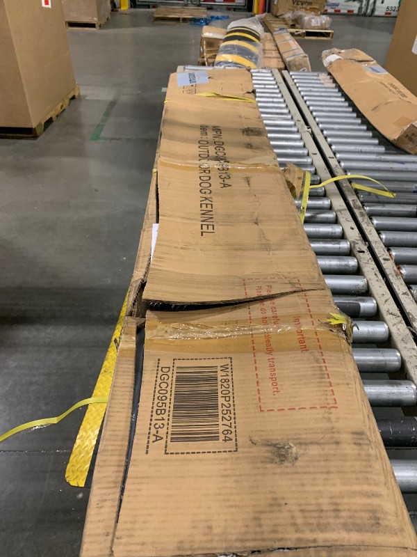 Photo 1 of  Outdoor Dog Kennel Outside Heavy Duty Dog Enclosure with Waterproof Cover and Security Lock