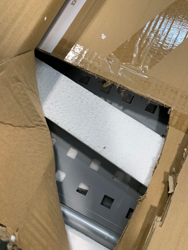 Photo 1 of OneSpace Regallo Expandable L-Shaped Desk, Office Computer Desk with 2 Shelves, Black