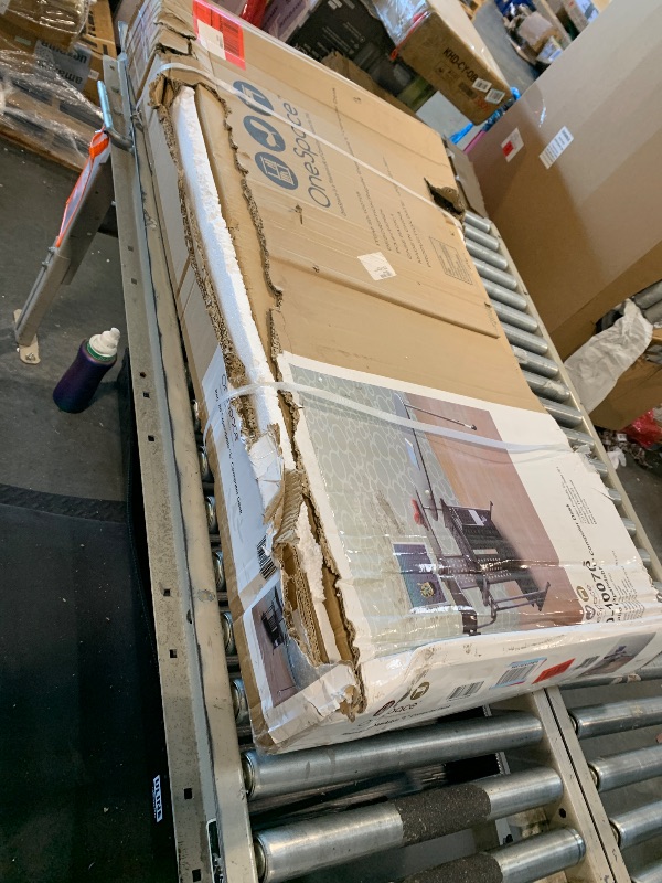 Photo 1 of OneSpace Regallo Expandable L-Shaped Desk, Office Computer Desk with 2 Shelves, Black