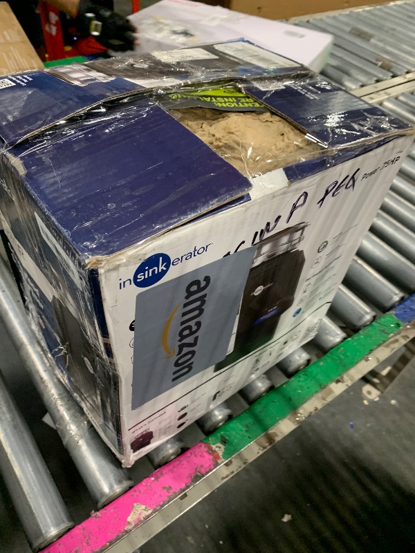 Photo 1 of ***MISSING HARDWARE***InSinkErator Power .75HP, 3/4 HP Garbage Disposal, Power Series EZ Connect Continuous Feed Food Waste Disposer, Black