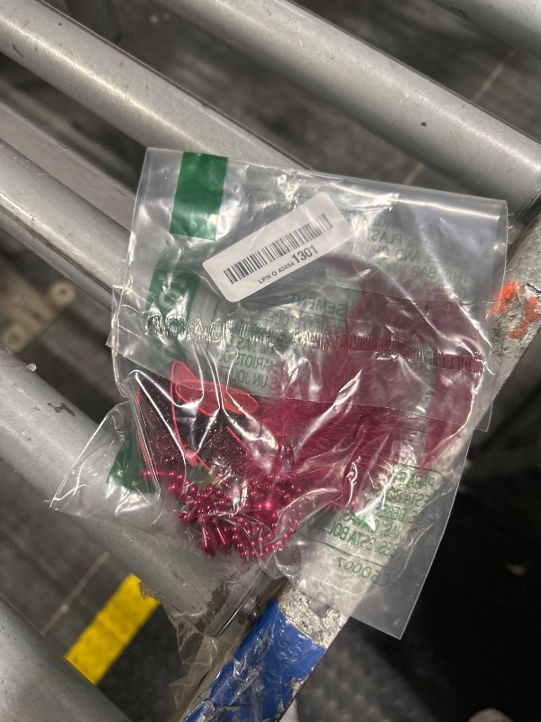 Photo 1 of 1 Pcs 1920s Flapper Headpiece Red Feather Headband Roaring 20s Gatsby Hair Accessories (Red)