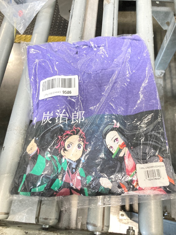 Photo 1 of ***similar item***different color*** Demon Slayer Anime Cartoon Mens Black Long Sleeve Shirt-Large