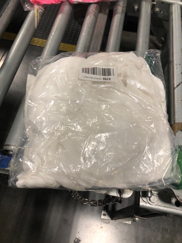 Photo 1 of HAEOF Women's 2025 Boho Flowy Summer Maxi Skirt Trendy Slit Beach Long Skirts with Pockets Vacation Outfits(White, S)