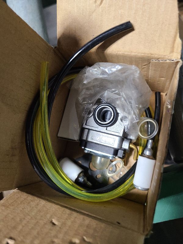 Photo 1 of 309375002 Carburetor for Homelite Ryobi 309375002 C430 S430 X430 RY34001 RY34421 RY34441 RY34005 RY34442 RY34445 RY34422 RY34425 Carb 4 Cycle 30cc String Trimmer with Spark Plug, Replace 309370002