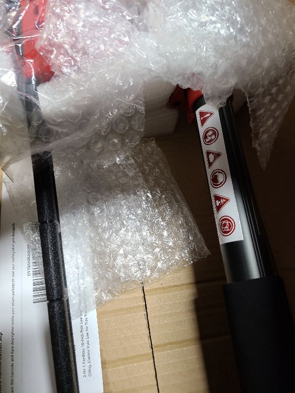 Photo 1 of 2-IN-1 Cordless 10-Inch Pole Saw And Chainsaw Compatible with Milwaukee M18 18V Battery, Total Reach of Max 15ft, Auto Oiling, Electric Pole Saw for Tree Trimming Pruning (No Battery)
