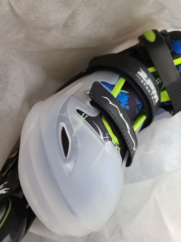Photo 1 of 2PM SPORTS Adjustable Kids Inline Skates Boys Ages 4-8 8-12 3-5 4-6 6-12 10-12 with Light Up Wheels, Roller Skates Blades for Boys Beginner Youth Indoor Outdoor Size 11C 1 2 3 4 5 6 7 8 Dinosaur
