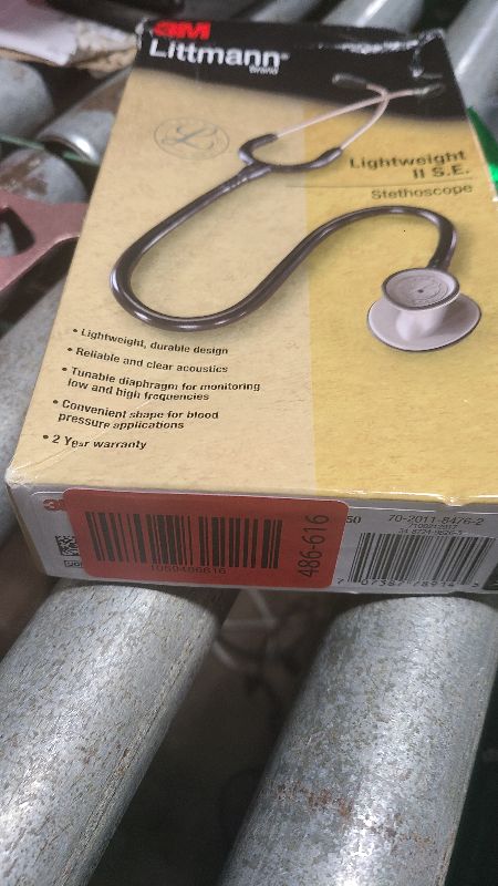 Photo 1 of 3M Littmann Lightweight II S.E. Stethoscope, 2450, 28" Black Tube