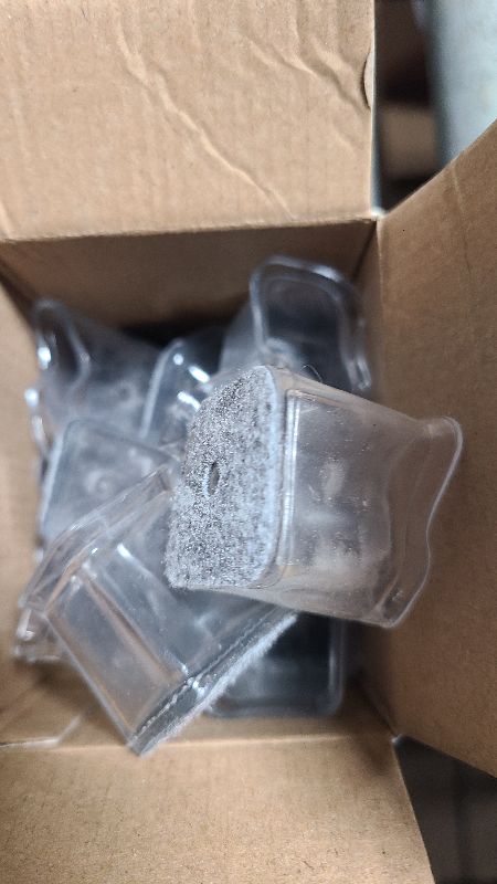 Photo 1 of 24 Pcs Chair Leg Floor Protectors Square, Silicone Felt Furniture Leg Pads Caps Covers for Hardwood Floors (Fit:3/4" to 1")