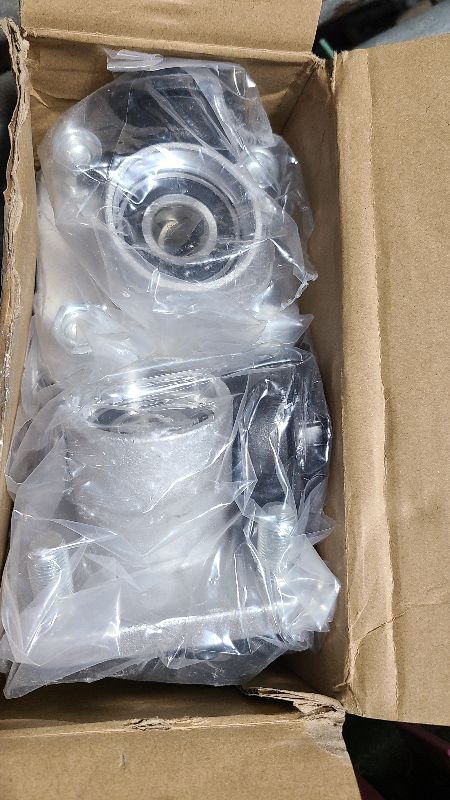 Photo 1 of 10L0L RXV Front Wheel Hub Assembly with Hub Bearings/Oil Seals/Dust Covers for EZGO RXV G&E Golf Carts 2008 Up. OEM# 609603, 600001, 6204 (Pack of 2)