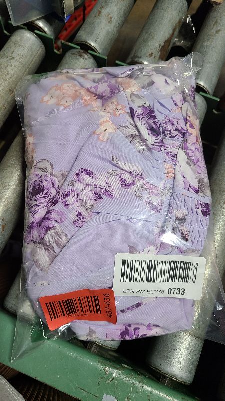 Photo 1 of 2025 Women's Summer Sleeveless Off Shoulder Floral Flowy A Line Maxi Dresses Purple Floral M