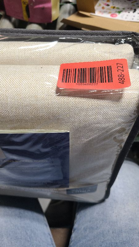 Photo 1 of 100% Blackout Shield Linen Blackout Curtains for Bedroom 108 Inches Long, Back Tab/Rod Pocket Living Room Drapes, Thermal Insulated Blackout Curtains 2 Panels Set, 50" W x 108" L,Cream
