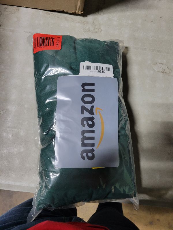 Photo 1 of 10 x 7 Feet Dark Green Backdrop Curtain for Partie, Background Curtains for Photoshoot, Birthday, Wedding, Halloween, Thanksgiving, Christmas Day, New Year Party Decorations 5Ft x 7Ft, 2 Panels